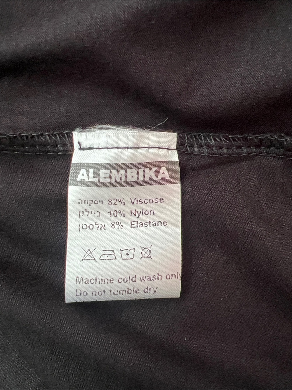 Alembika Tekbika Mono Dot Cuff Tunic Top Black White NWT Size 3 | US 10-12 - Picture 11 of 13